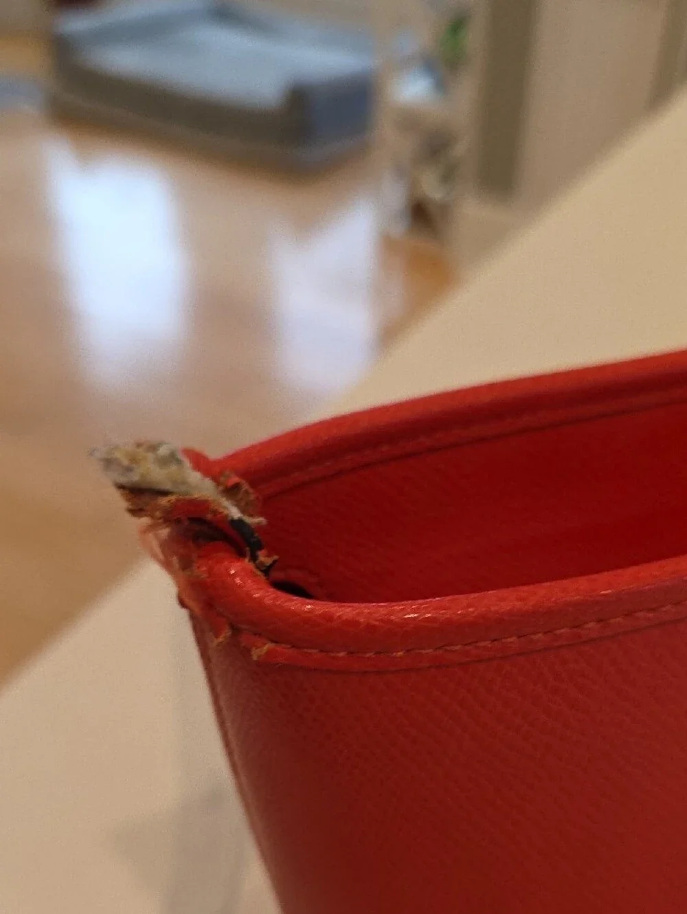 Coach Orange Crossgrain Leather Zip Top Tote with Long Straps